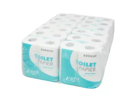 Toiletpapier traditioneel cellulose wit 2-laags 200 vel 12 x 4 rol
