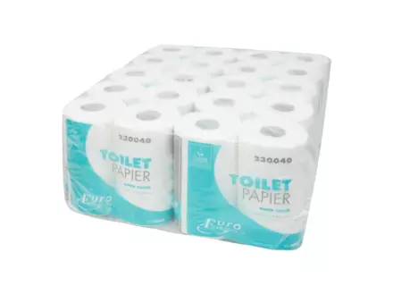 Toiletpapier traditioneel cellulose wit 2-laags 400 vel 10 x 4 rol