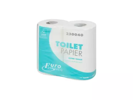 Toiletpapier traditioneel cellulose wit 2-laags 400 vel 10 x 4 rol