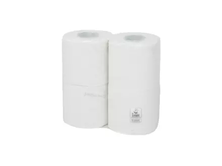Toiletpapier traditioneel recycled wit 2-laags 200 vel 12 x 4 rol