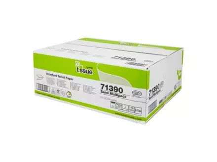 Toiletpapier Bulkpack E-tissue Naturel 2-laags 250 vel 36 bundels