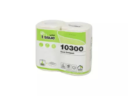 Toiletpapier traditioneel E-tissue naturel 2-laags 300 vel 10 x 4 rol