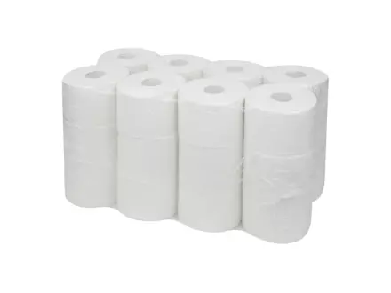 Toiletpapier compact recycled wit 2-laags 100 meter 24 rol