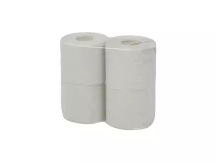 Toiletpapier traditioneel recycled naturel 1-laags 400 vel 12 x 4 rol