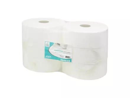 Toiletpapier maxi jumbo cellulose wit 2-laags 380 meter 6 rol