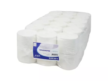 Toiletpapier zonder koker recycled wit 1-laags 1400 vel 36 rol