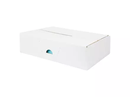 Toptex blauw 38 x 30 cm 250 doek in dispenserdoos