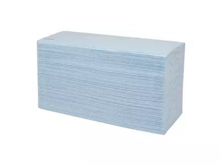 M-wipe Euro pack blauw W-vouw 42 x 35 cm vlak gelegd 5 x 160 doeken