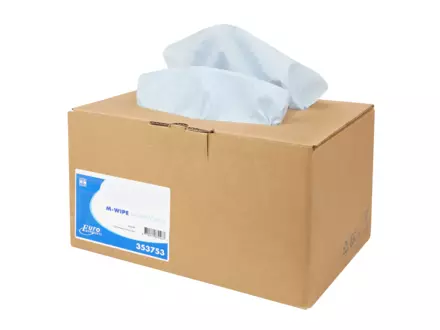 M-wipes blauw 42 x 35 cm 2 x 160 doeken in dispenserdoos