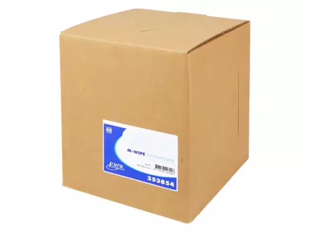 M-wipes blauw 38 x 30 cm 390 doek in dispenserdoos
