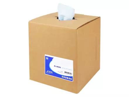 M-wipes blauw 38 x 30 cm 390 doek in dispenserdoos