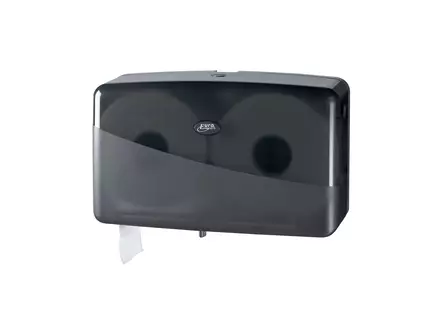 Toiletpapierdispenser Duo mini Jumbo Pearl Zwart