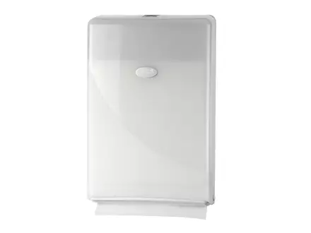 Handdoekdispenser Mini fold Pearl wit