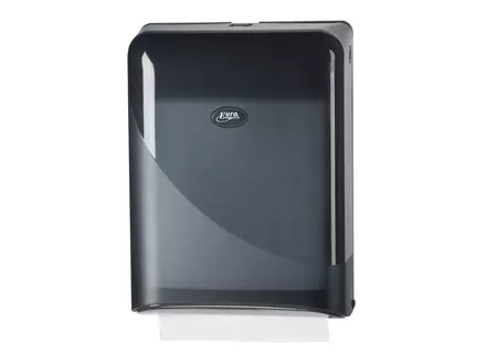 Handdoekdispenser v-fold en interfold Pearl zwart