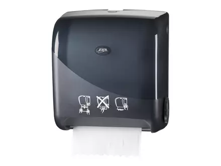 Handdoekroldispenser matic autocut Pearl zwart