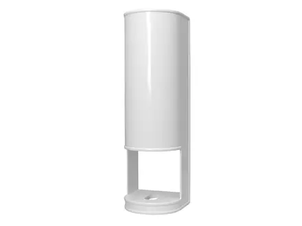 Toiletpapierdispenser voorraadhouder wit
