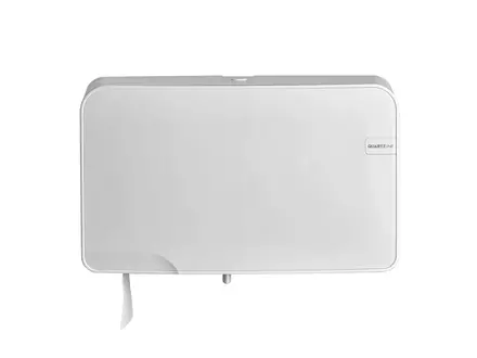 Toiletpapierdispenser duo mini jumbo Quartz wit