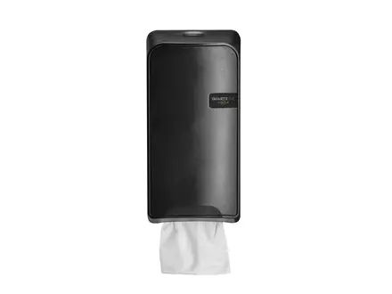 Toiletpapierdispenser bulkpack QuartzLine zwart