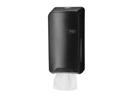 Toiletpapierdispenser bulkpack QuartzLine zwart