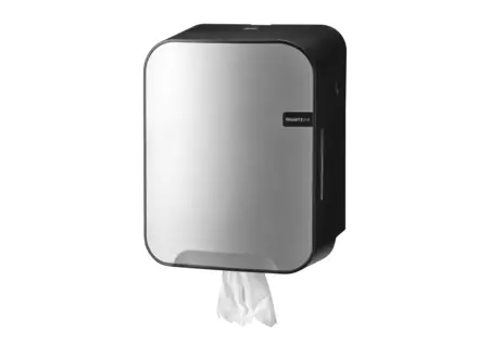 Poetsroldispenser midi poetspapier Quartz zilver