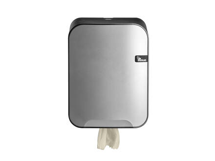 Poetsrolhouder Midi poetspapier E-tissue Zilver