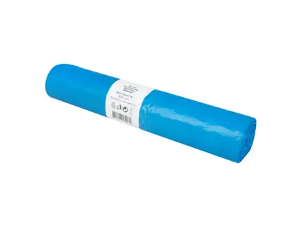 Afvalzak 80 x 110 cm T60 LDPE blauw 10 rol x 20 stuks
