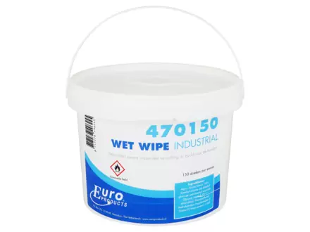 Wet wipes 25 x 31 cm 4 x 150 doeken in een emmer