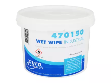 Wet wipes 25 x 31 cm 4 x 150 doeken in een emmer