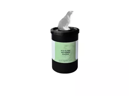 Wet wipes eco ultra viscose geurloos 17,25 x 30 cm 6 x 100 wipes per bus