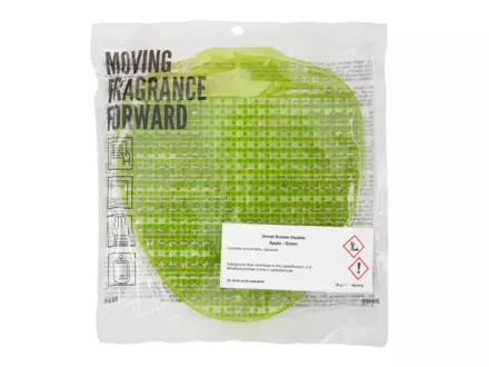 Urinoirmatjes apple/groen met anti-sparthaartjes