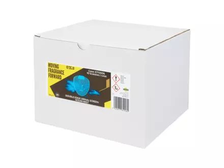 Urinoirmatjes ocean mist blauw met anti-spathaartjes