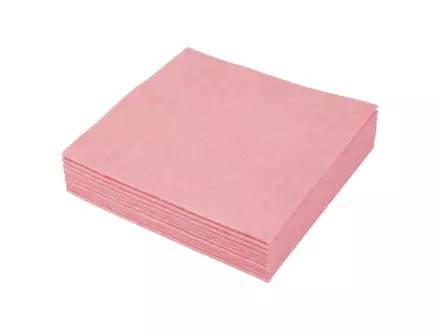Sopdoek roze A-kwaliteit 1/4 vouw 38 x 40 cm 200 doeken per pak