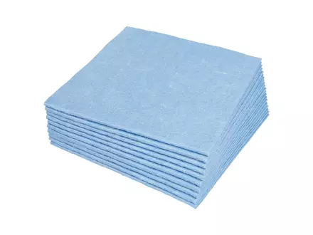 Sopdoek blauw A-kwaliteit 1/4 vouw 38 x 40 cm 65 doeken in dispenserdoos
