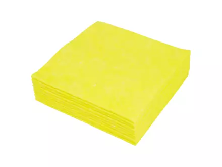Sopdoek geel A-kwaliteit 1/4 vouw 38 x 40 cm 65 doeken in dispenserdoos