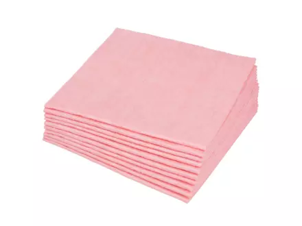Sopdoek roze A-kwaliteit 1/4 vouw 38 x 40 cm 65 doeken in dispenserdoos