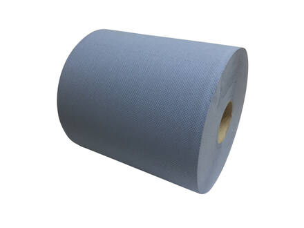 Industriepapier cellulose blauw 2-laags 190 meter 2 rol