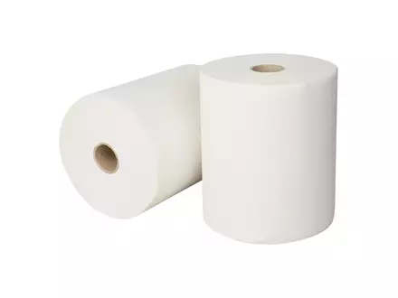 Handdoekrol cellulose wit 2-laags 140 meter 6 rol