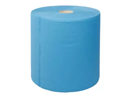 Industriepapier recycled blauw 3-laags 380 meter 1 rol