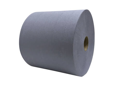 Industriepapier recycled blauw 2-laags 380 meter 2 rollen